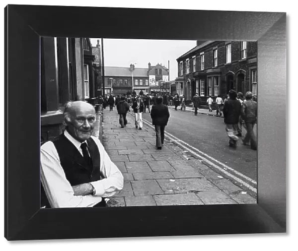 Mr Albert Langfield seen here outside his home in Kemlyn Road