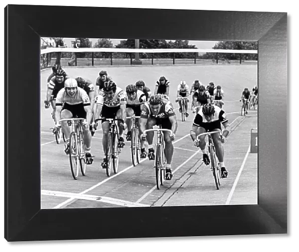 Cycle Racing at Clairville Stadium, Middlesbrough. 11th August 1977