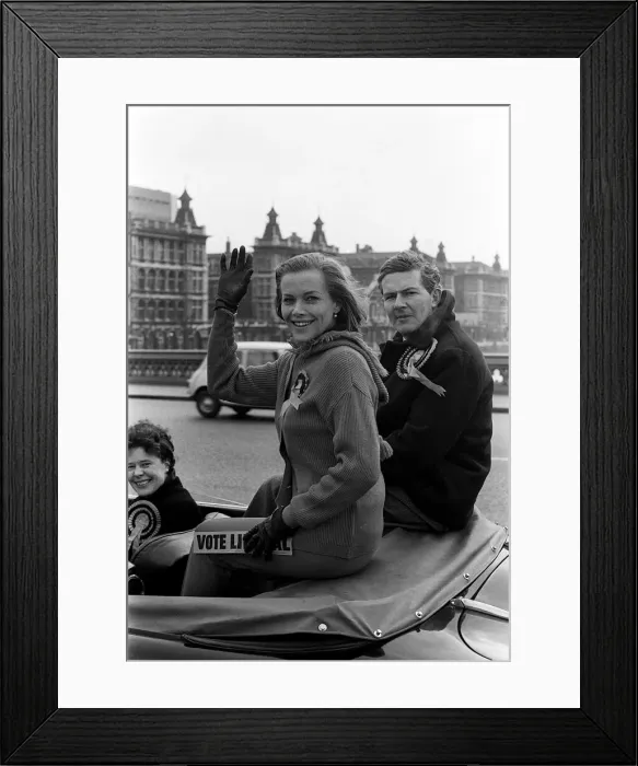 Framed Print : Honor Blackman Actress, Mar 1966 gave support to Tom Houston who is contesting Framed Print : Honor Blackman Actress, Mar 1966 gave support to Tom Houston who is contesting