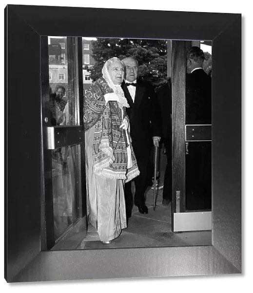 Sybil Thorndike & husband June 1965 at the opening of the Yvonne Arnaud theatre