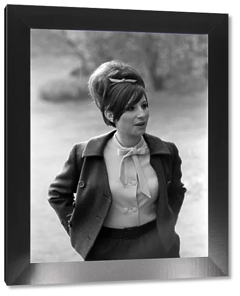 Barbra Streisand American actress and singer, photographed in the Savoy Hotel in London