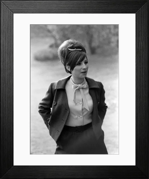 Framed Print : Barbra Streisand American actress and singer, Mar 1966 photographed in the Savoy Hotel in Framed Print : Barbra Streisand American actress and singer, Mar 1966 photographed in the Savoy Hotel in