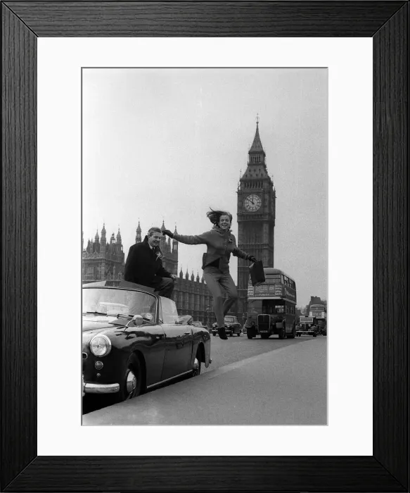 Framed Print : Honor Blackman Actress, Mar 1966 gave support to Tom Houston who is contesting