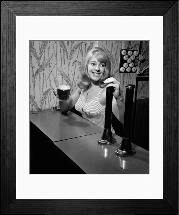 Framed Print : Julie Goodyear January 1964 Solicitors Secretary Framed Print : Julie Goodyear January 1964 Solicitors Secretary