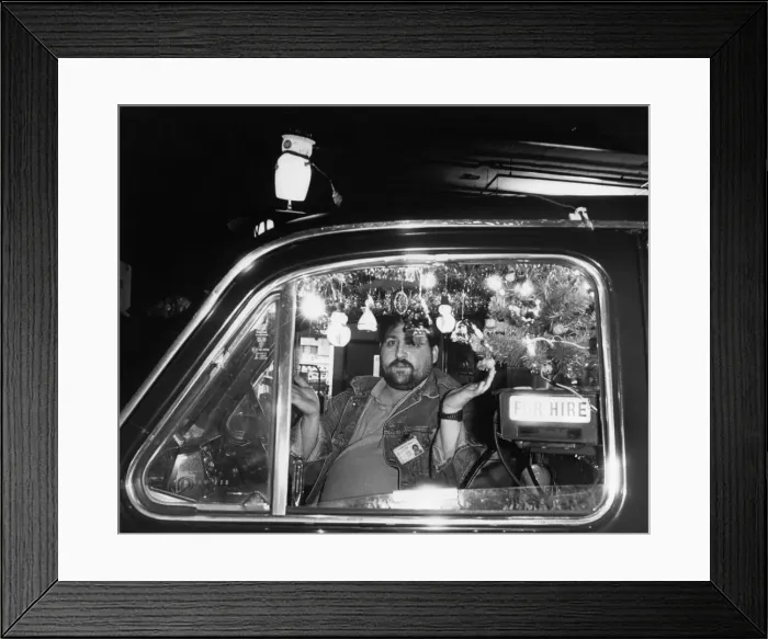 Framed Print : A Cabbies Christmas spirit was dashed after council officials objected to fairy Framed Print : A Cabbies Christmas spirit was dashed after council officials objected to fairy