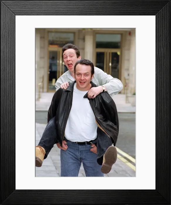Framed Print : The Fast Show creators September 1996 Charlie Higson