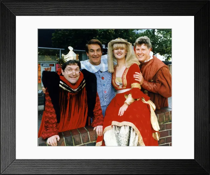 Framed Print : Photocall for Billigham Forums pantomime Sleeping Beauty including cast members Framed Print : Photocall for Billigham Forums pantomime Sleeping Beauty including cast members