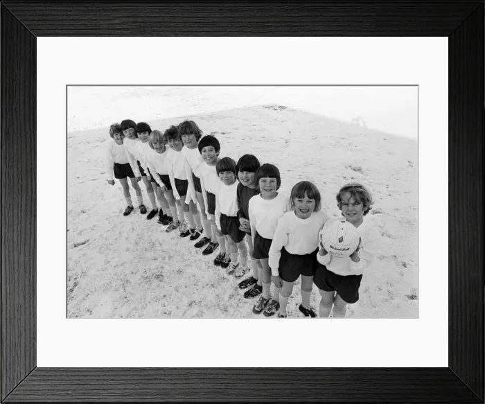 Framed Print : Little Downham Boys Team, made up of 10 year olds from Downham Foeffees Junior School Framed Print : Little Downham Boys Team, made up of 10 year olds from Downham Foeffees Junior School
