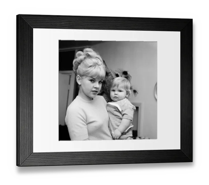 Framed Print : Perrin Lewis, wife of singer Vince Holden, pictured with their son Ty Holden Framed Print : Perrin Lewis, wife of singer Vince Holden, pictured with their son Ty Holden