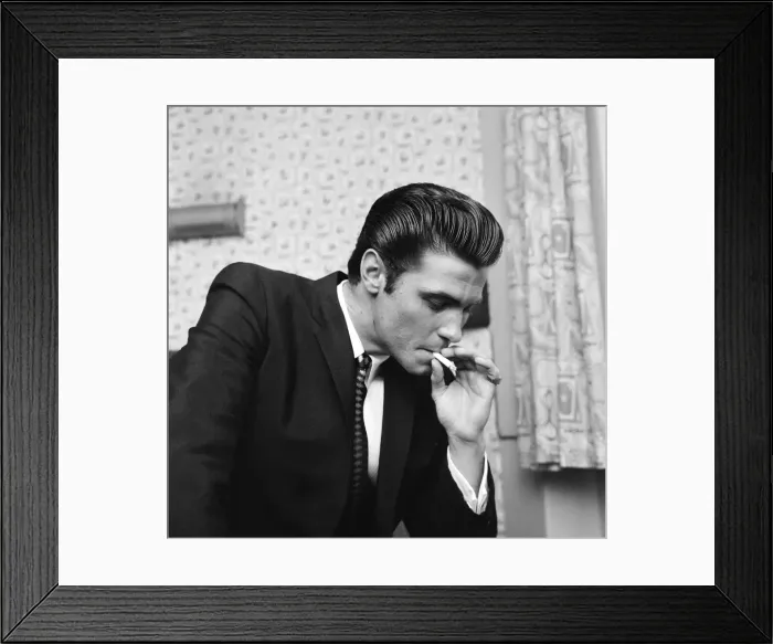 Framed Print : Vince Taylor, Roll & Roll Singer, 2nd January 1961. Recently returning from Los Angeles Framed Print : Vince Taylor, Roll & Roll Singer, 2nd January 1961. Recently returning from Los Angeles