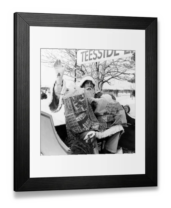 Framed Print : A gang of 20 youths have mugged a 61 year old santa Claus who was bringing christmas joy Framed Print : A gang of 20 youths have mugged a 61 year old santa Claus who was bringing christmas joy