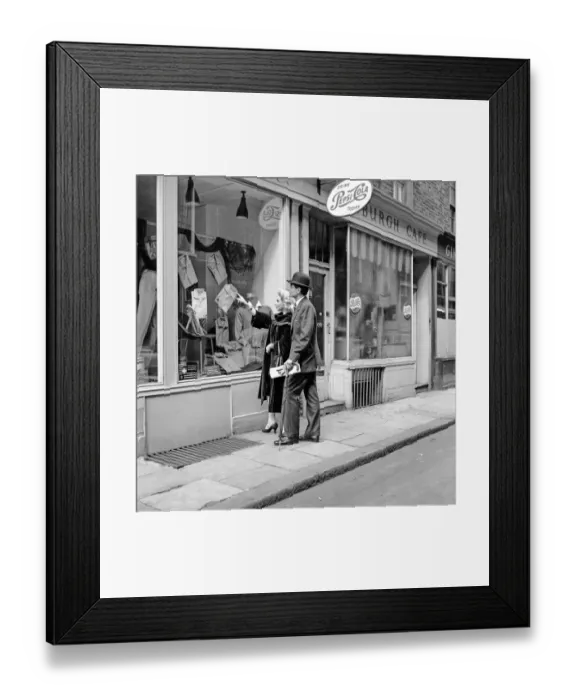 Framed Print : Clothing mens and womens fashions 1957: Models Michael Stanley Framed Print : Clothing mens and womens fashions 1957: Models Michael Stanley