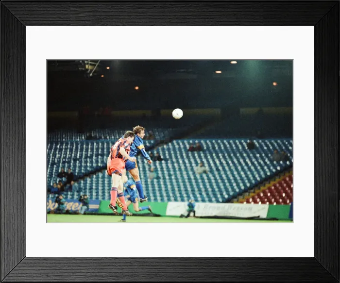 Framed Print : Wimbledon 1-3 Everton, League match at Selhurst Park, Tuesday 26th January 1993