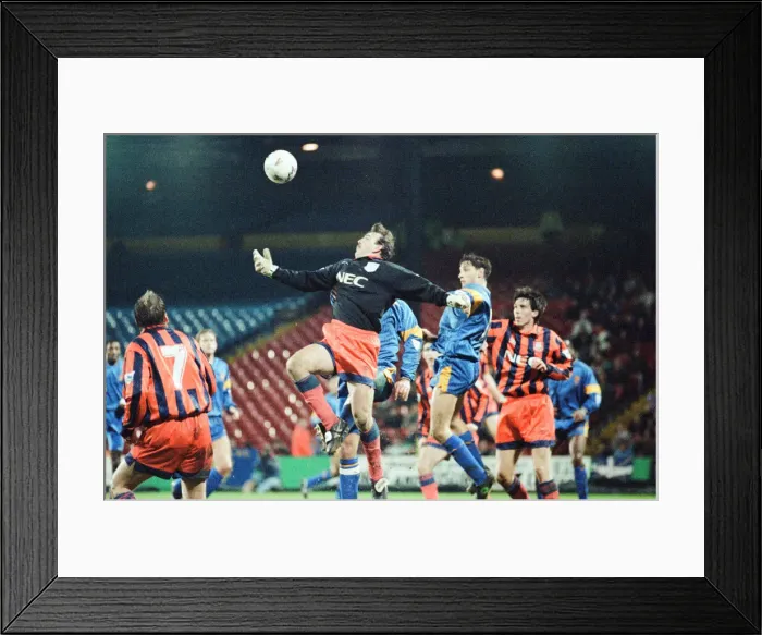 Framed Print : Wimbledon 1-3 Everton, League match at Selhurst Park, Tuesday 26th January 1993