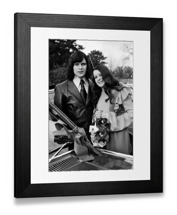 Framed Print : The wedding of Michael and Annette Owen from Tamworth. 11th November 1972
