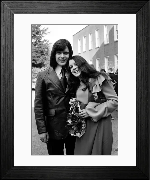 Framed Print : The wedding of Michael and Annette Owen from Tamworth. 11th November 1972