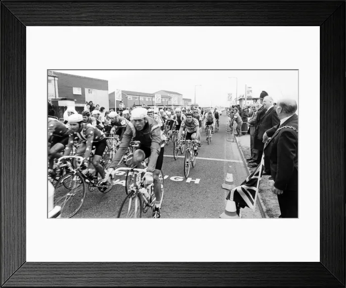 Framed Print : The Milk Race, 5th June 1985. The Tour of Britain. Cycling Framed Print : The Milk Race, 5th June 1985. The Tour of Britain. Cycling