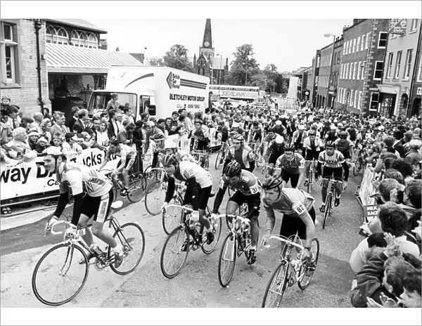 The Milk Race, 19th May 1987. The Tour of Britain. Cycling. Darlington