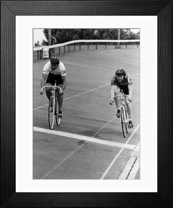 Framed Print : Cycle Racing at Clairville Stadium, Middlesbrough. 19th July 1986 Framed Print : Cycle Racing at Clairville Stadium, Middlesbrough. 19th July 1986