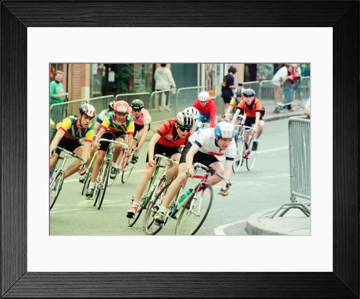 Framed Print : Darlington Cycling Festival, 20th June 1993. Speed Racers