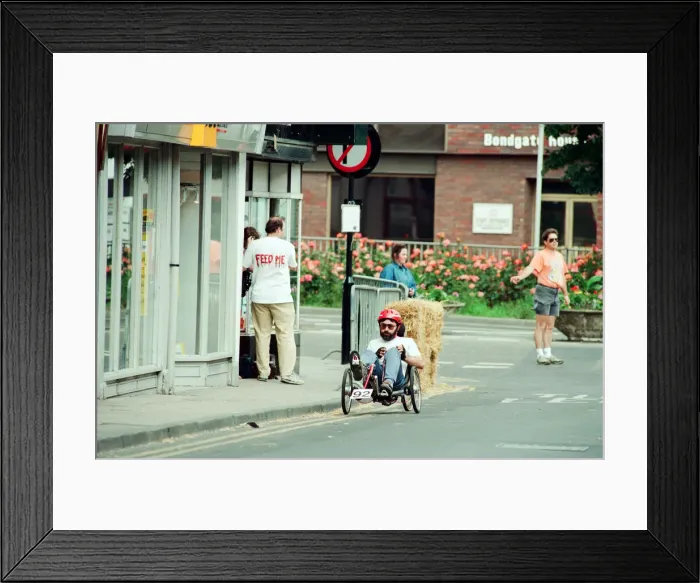 Framed Print : Darlington Cycling Festival, 20th June 1993. Fun Riders