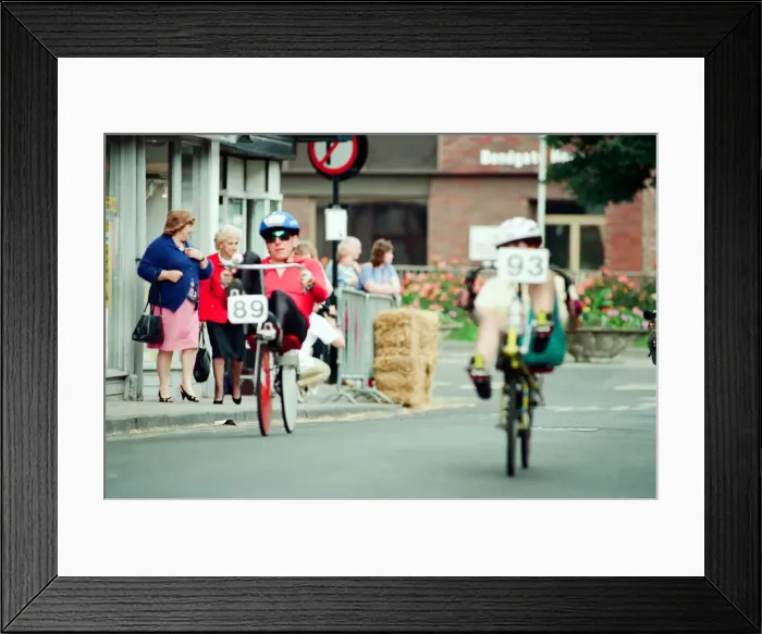 Framed Print : Darlington Cycling Festival, 20th June 1993. Fun Riders Framed Print : Darlington Cycling Festival, 20th June 1993. Fun Riders