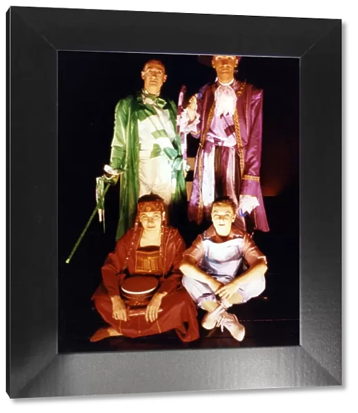 The stars of Peter Pan, Chris Connaughton (Peter Pan), Harrison Phillips (Captain Hook)