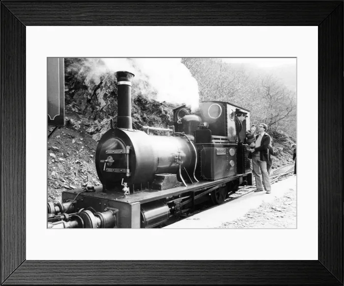 Framed Print : Steam train on the Talyllyn railway line which runs for 7 Framed Print : Steam train on the Talyllyn railway line which runs for 7