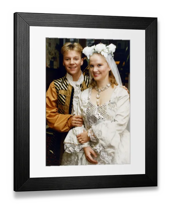 Framed Print : The stars of Billingham Forum Theatres pantomime Cinderella