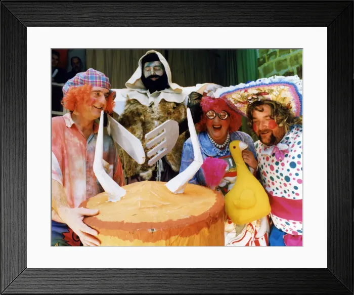 Framed Print : The stars of the St Lukes Hospital staff pantomime return with a sequel to their Framed Print : The stars of the St Lukes Hospital staff pantomime return with a sequel to their