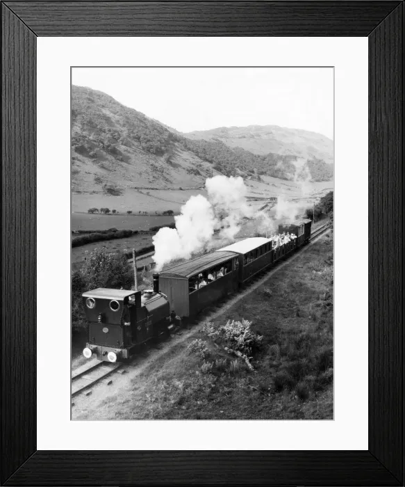 Framed Print : Steam train on the Talyllyn railway line which runs for 7