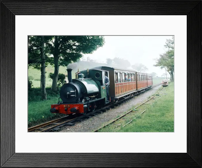 Framed Print : Steam train on the Talyllyn railway line which runs for 7 Framed Print : Steam train on the Talyllyn railway line which runs for 7