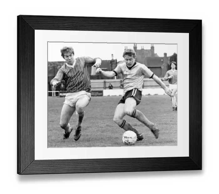Framed Print : Kim Casey (right) of AP Leamington, they are playing against poole, 7th May 1983 Framed Print : Kim Casey (right) of AP Leamington, they are playing against poole, 7th May 1983