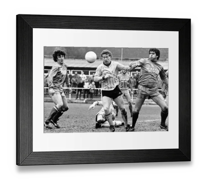 Framed Print : Pictured in the middle is Kim Casey of AP Leamington, they are playing against Bangor