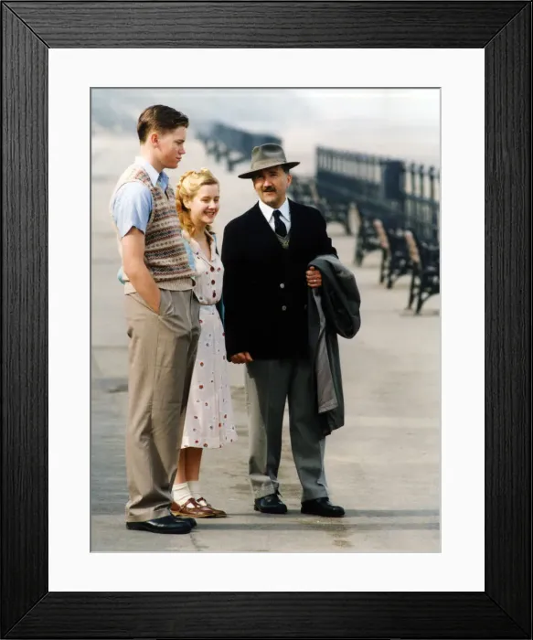 Framed Print : Local man Peter Jones (wearing trilby) is drafted in as an extra in the new BBC costume Framed Print : Local man Peter Jones (wearing trilby) is drafted in as an extra in the new BBC costume