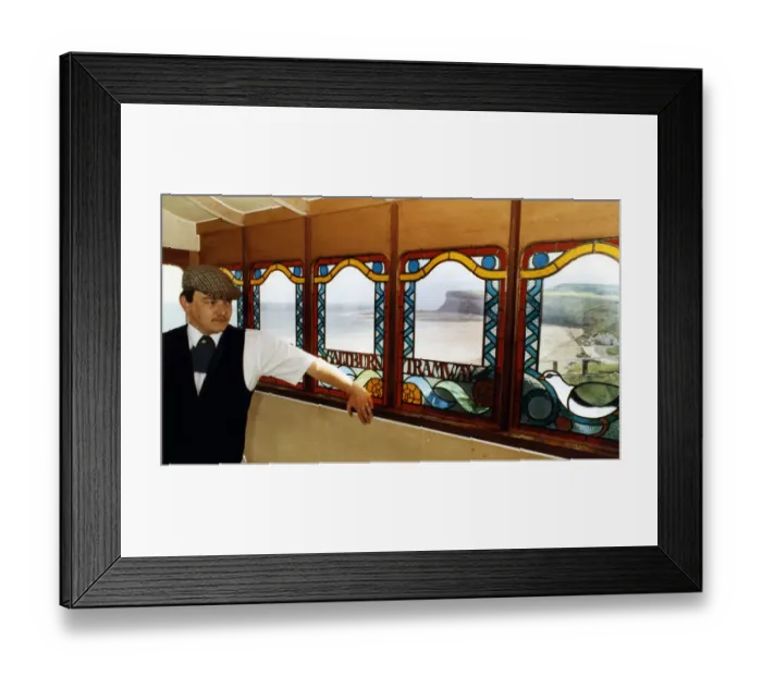 Framed Print : Interior of Saltburn Cliff Lift. 13th June 1991 Framed Print : Interior of Saltburn Cliff Lift. 13th June 1991