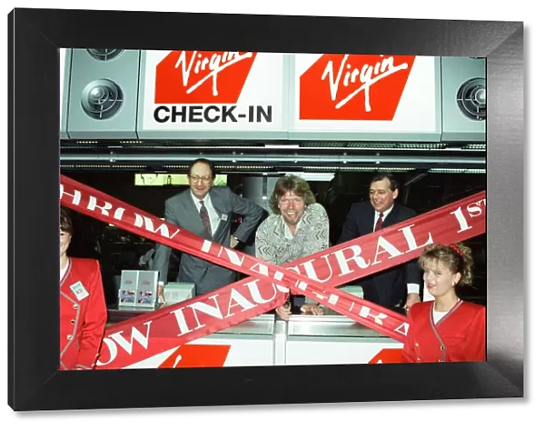 Richard Branson seen here opening the Virgin Atlantic check in desks at Heathrow 1st July