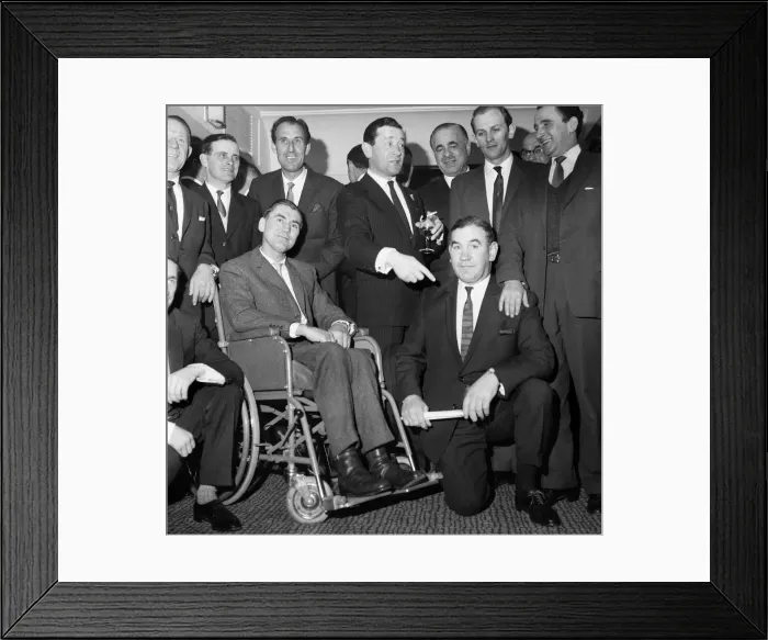 Framed Print : Retired jockey Fred Winter at a luncheon at The Savoy Hotel given by Variety Club of Framed Print : Retired jockey Fred Winter at a luncheon at The Savoy Hotel given by Variety Club of