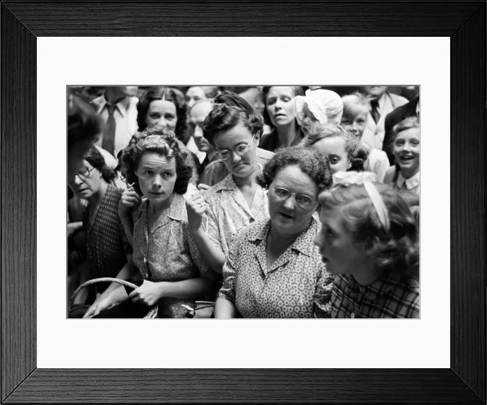 Framed Print : Customers at a Growers Fair Price Vegetable Market