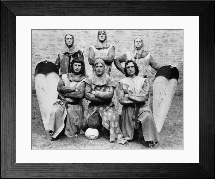 Framed Print : TV Progs Monty Pythons Flying Circus gang at Dounne Scotland John Cleese Eric Idle