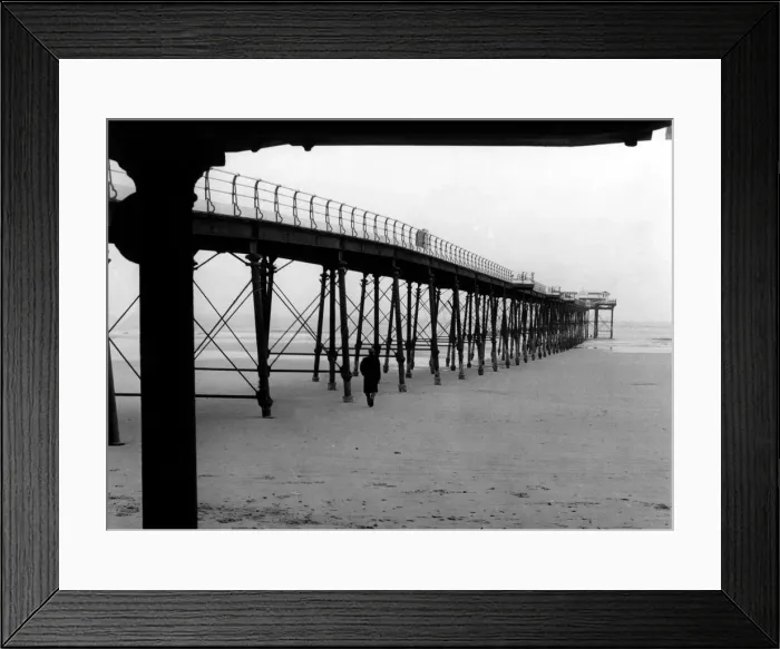 Framed Print : Saltburn Pier. 21st November 1959 Framed Print : Saltburn Pier. 21st November 1959