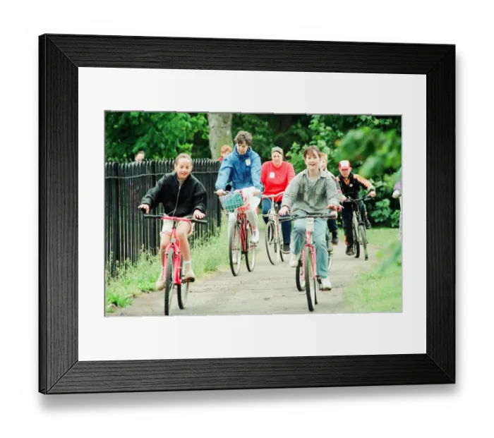 Framed Print : National Bike Week, 18th June 1994. Members of the public Framed Print : National Bike Week, 18th June 1994. Members of the public