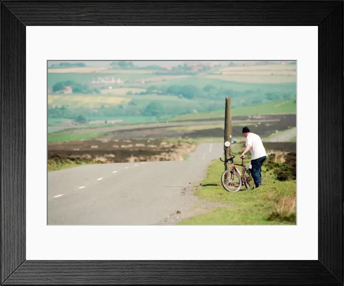 Framed Print : National Bike Week, 13th June 1994. Members of the public, Cycling in the countryside Framed Print : National Bike Week, 13th June 1994. Members of the public, Cycling in the countryside