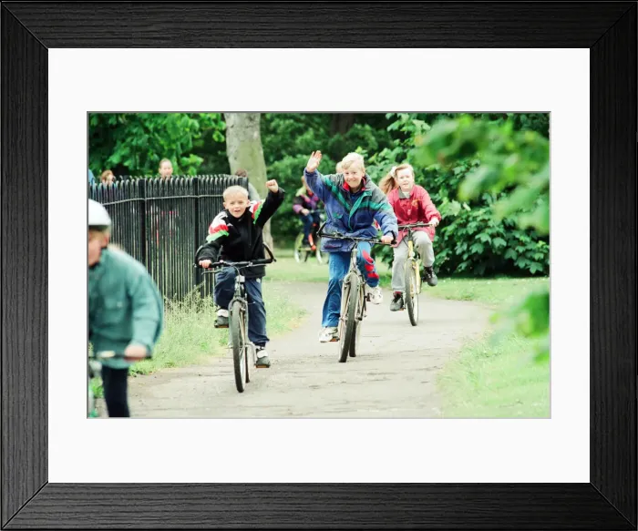Framed Print : National Bike Week, 18th June 1994. Members of the public Framed Print : National Bike Week, 18th June 1994. Members of the public