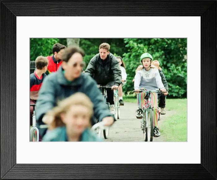 Framed Print : National Bike Week, 18th June 1994. Members of the public Framed Print : National Bike Week, 18th June 1994. Members of the public