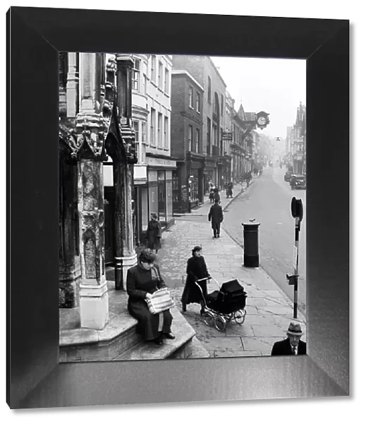 Street and general scenes in the city of Winchester, Hampshire. 1953