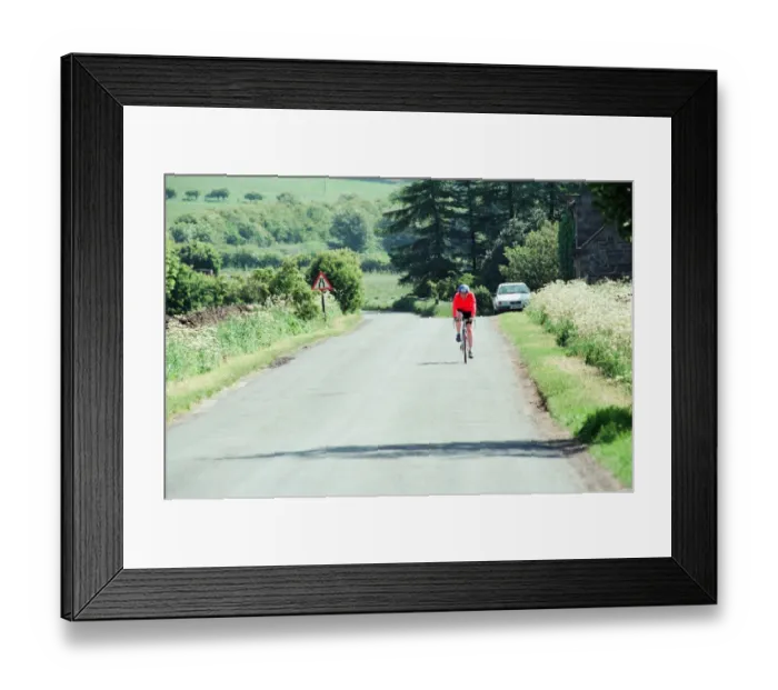 Framed Print : National Bike Week, 13th June 1994. Members of the public, Cycling in the countryside Framed Print : National Bike Week, 13th June 1994. Members of the public, Cycling in the countryside