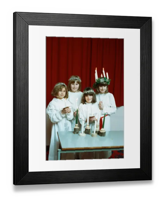 Framed Print : Kirklees Anglo Scandinavian Society celebrating Luciafest (Saint Lucy