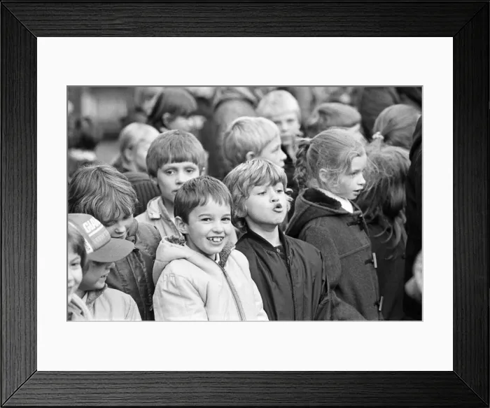 Framed Print : Meltham Christmas Lights turn on, Children of Meltham and Helme School Framed Print : Meltham Christmas Lights turn on, Children of Meltham and Helme School