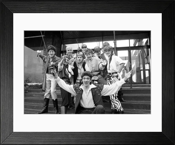 Framed Print : Huddersfield New College production of G&S Pirates of Penzance. 6th December 1985 Framed Print : Huddersfield New College production of G&S Pirates of Penzance. 6th December 1985
